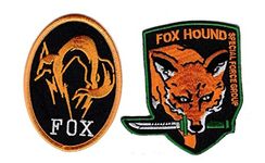 Fox Hound Metal Gear Solid Phantom Special Force Group Ghost 2pcs Hook Patch