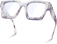 livho Blue Light Blocking Glasses for Women, Blue Light Glasses Oversized Rectangle Chic Preppy, Fashion Glasses