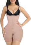 SHAPELLX Fajas Colombianas Shapewear for Women High Waist Body Shaper Tummy Control Butt Lifting Shapewear Thigh Slimmer XL