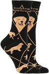 WHD Golden Retriever Socks (Black, Large)