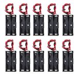 AEDIKO 10pcs 2x AA Battery Holder 2x1.5V AA Battery Holder 3V AA Battery Holder with Wires