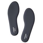 Memory Foam Insoles for Men, Women Cushioned Shoe Insoles Foot Pain Relief, Comfort Inner Soles for Running Shoes, Trainers, Work Boots and Walking Shoes, Shock Absorbing Grey UK 11