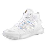 Bacca Bucci® YODDHA High top Elevated high Street Fashion Sneakers for Men with rebounce Outsole- White, Size UK7