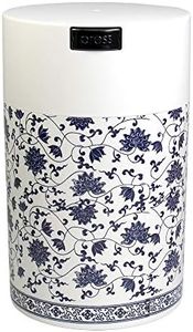 Tightpac America, Inc. CFV2-SWWF Coffeevac 1 lb - The Ultimate Vacuum Sealed Coffee Container, White Floral,