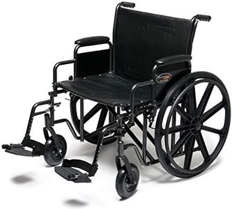 Everest & Jennings Traveler HD Bariatric Wheelchair, 24" Wide Seat, Holds 500 lbs.