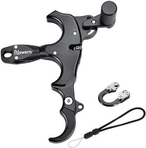 Nswern Bow Release Thumb Archery 3/4 Finger Release-Bow Trigger 360° Rotatable Thumb Release for Compound Bow