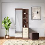 Interio by Godrej Aero Particle Board Dressing Table with Stool, 1 Year Warranty
