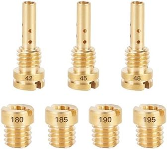 Carburetor Main Jet for Harley CV40 Softail 1988-2017 Harley Touring 1988-2016 Sportster 1998-2021,Replace 27490-04 27465-04 27421-99C Include 180 185 190 195 Slow Jet 42 45 48