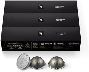 Nespresso Capsules Vertuo, Fortado Gran Lungo Americano, Dark Roast Espresso Coffee, 30 Count Coffee Pods, Brews 5.0oz.