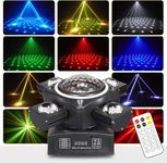 Disco Lights Moving Head Lights Party LED Stage Lighting MN04B Moving Head Light DMX Control Moving Head DJ Light for KTV Family Reunion Wedding Birthday New Year Halloween Christmas