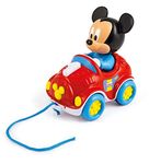 Clementoni 17208, Disney Baby Mickey Pull Along Car for toddlers, ages 10 months plus