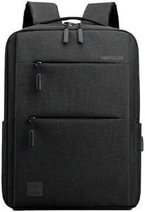 Impulse Empowerelite 25L Unisex Water Resistant Travel 4 Compartment Laptop Backpack With USB Charging Port/Office/School/College/Business Bag Fits Up To 16 Inch Laptop (Black)