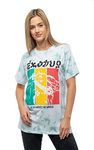 Bob Marley T Shirt Exodus Rasta Colours New Official Unisex Dye Wash Green Size XXL