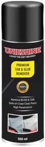 UNIESHINE Tar, Glue & Bug Remover Spray - 500ml | Powerful Adhesive, Grime & Stain Cleaner for Cars, Glass & Surfaces | Fast-Acting & Easy-to-Use Formula