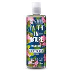 Faith In Nature Natural Wild Rose Body Wash, Restoring, Vegan and Cruelty Free, No SLS or Parabens, 400 ml