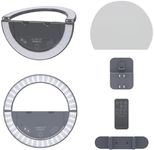 GLAMCOR Sunrise ECO Plus Pro Kit | Professional Portable and Foldable LED Ring Light (Grey)