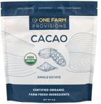 One Farm by WAAYB Organic Cacao, Single Estate, Non-GMO, Fair-Trade, Vegan, Gluten Free, 100% Raw Rizek Cacao in Resealable Bag for Cooking, Smoothies, Lattes & Baking (1 lb, Powder)