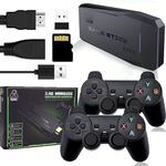 Domenico Retro Game Stick 2025 Upgrade – 20,000+Built Games| 64GB Memory Card | 2 Wireless Gamepads | 9 Emulators | Plug & Play | Perfect for Kids, Adults & Family Entertainment