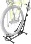CyclingDeal Upright Bike Stand - Premium Quality Vertical & Horizontal Adjustable Bicycle Floor Parking Rack - for Storing MTB Road Bikes - up to 29