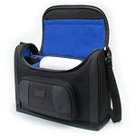 USA Gear Portable Photo Printer Case - Shoulder Bag with Internal Padding Compatible with Canon Selphy CP1500, Kodak Step Wireless, Canon Ivy 2, HP Sprocket Studio and More Mini Photo Printers - Blue