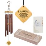 TONESLIX Retirement Gifts for Women, Men, Retirement Wind Chimes Gifts, Happy Retirement Gifts for Co-Workers, Boss, Friends, Teacher, Nurse, Retirement Gift Ideas 2024