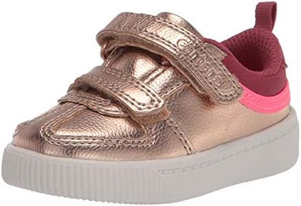 Carter's Girls' Devin Sneaker, Rose Gold, 7 Toddler