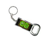 Graphics and More Bottlecap Opener Key Chain, Billiard Pool Table On Black (KK6177)