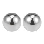 sourcing map Precision Balls 2" Solid Chrome Steel G25 for Ball Bearing Keychain Wheel 2pcs