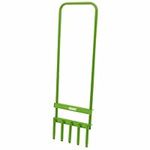 Draper Garden Lawn Aerator Spike - 30565 - Manual Aeration Spiked Fork Grass Hand Tool, Light Green