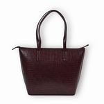 The Gusto Colossal-Premium Vegan Leather Tote Bag For Women, Big Size, Wine Stylish Handbag For Women With Zip Closure Fit For Office Bag, College, Travel Use Handcrafted In India, Brown