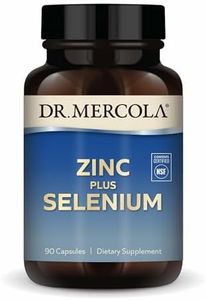 Dr. Mercola Zinc Plus Selenium Dietary Supplement, 90 Servings (90 Capsules), Supports Immune and Overall Health, Non GMO, Soy Free, Gluten Free