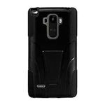 Amzer Double Layer Hybrid Case with Kickstand for LG G Stylo-Retail Packaging-Black