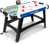 SereneLife 54” Powered Air Hockey Table - Sports Arcade Games, with Complete Accessories, Strong Motor, Digital LED Scoreboard, Built in Score Tracker- Home, Game Room