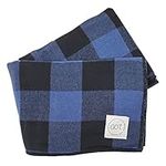 Going Out Throw Blanket - Lap and Leg Covering for Date Night, Taxi, Theater, Lightweight Soft and Cozy Cotton Flannel Plaid Design - Fits in Purse, Handbag, or Tote