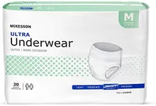 McKesson Ultra Adult Incontinence Underwear, [80 Count], Heavy Absorbency, Medium, 32-44 in. Unisex Bladder Leak Protection, Pull-On Style with Tear-Away Sides, Postpartum and Incontinence Support