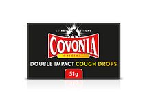 Covonia Double Impact Cough Drops Original 51g Extra Strong warming flavour and menthol vapour