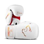 BRAVOSE Alpha Velcro Boxing Gloves Mens, Women for Entry Level Boxers for Punching Bag Training & Sparring MMA Kick Boxing Muay Thai Made By Premium PU Leather with Ventilated Palm 10oz 12oz 14oz 16oz