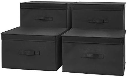 DormCo TUSK Jumbo Storage Box 4-Pack - Black