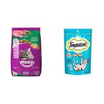 Whiskas Adult (+1 Year) Dry Cat Food Food, Tuna Flavour, 7kg Pack & Cat Treat, Tempting Tuna Flavour - 85 g