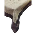 CASA-NEST Khadi Cotton Table Cover,Washable Quality Solid Color Table Cover,Centre Table Cover,Size 36 L x54 W inch (LIGHT COFFEE)