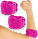 Vive Tennis Elbow Brace for Men & Women 2 Pack - Tendonitis Elbow Brace for Bursitis, Golfers Elbow, Medial Epicondylitis, Arthritis & Pain Relief - Arm Support Band, Adjustable Forearm Pain Relief