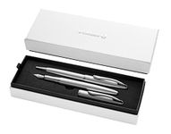 Pelikan SET - Ballpoint pen and Fountain pen Jazz Noble Elegance in Gift Box - Silver