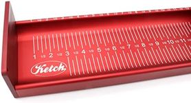 Ketch X Aluminum Fish Measuring Board (Red, 32")