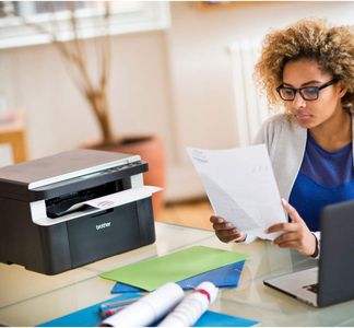 Brother DCP-1612W Mono Laser All-in-One Printer – Wireless, Compact A4