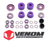 Venom Skateboards Trucks Universal Bushing & Nuts Rebuild Kit - Cylinder - Hard 96a