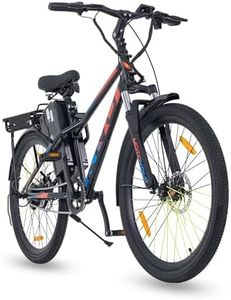 Motovolt Kivo Lite Electric Cycle | 36V 250W BLDC Motor | Up to 45 KM IDC Range | 6Ah Removable LFP Battery (IP65, BIS Certified) | 110 kg Payload | Front Suspension | 26” Tyres | Black