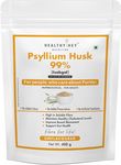 HealthyHey Nutrition Psyllium Husk 99% - Fibre Support - Pack of 400 gram Powder