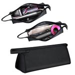 Travel Case for Dyson Airwrap Styler/Shark Flexstyle, Portable Carrying Case for Dyson Supersonic Hair Dryer, Waterproof Anti-scratch Dustproof Shockproof Protection Organizer Travel Storage Bag(Black)