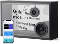 Arktronic Transparent Bluetooth Speaker, Dynamic Hovering Lyrics, Compatible with Spotify, Apple Music, Multiple Sound Effects, White Noise and Clock Options, Suit for House Warming Gifts, Party, Home