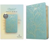 NLT Student Bible, Thinline Reference, Filament Enabled (LeatherLike, Tropical Iris Teal Blue, Red Letter)